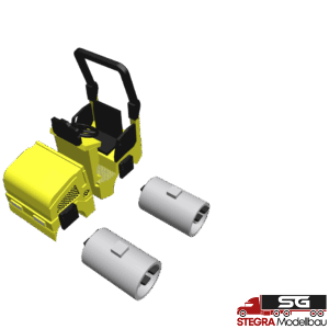 1:87 – 3D Druck – Tandem Kompaktwalze