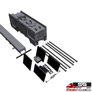 1:87 – 3D Druck – Aufbau Großtanklöschfahrzeug ähnlich Rosenbauer / GTF BF Wien