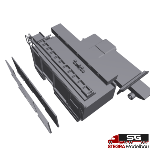 1:87 – 3D Druck – Aufbau ähnlich Rosenbauer AT 3 Facelift Radstand 3900mm, Version LF20KatS FF Riegel