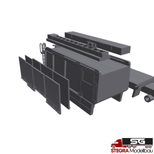 1:87 – 3D Druck – Aufbau ähnlich Rosenbauer AT 3 Facelift Radstand 3900mm, Version LF20KatS FF Riegel