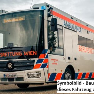 1:87 – 3D Druck Bausatz – Großraumbus der Berufsrettung Wien inkl. Decalsatz und Fenster