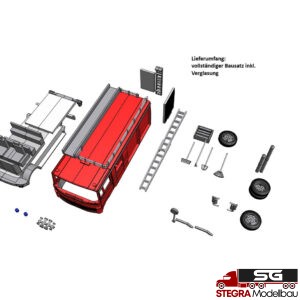 1:87 – 3D Druck Bausatz – LF 8 ähnlich Metz auf Mercedes LP 709 (Kabine gerade)