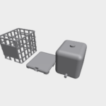 3D Druck - 1:87 - IBC Container - geteilt