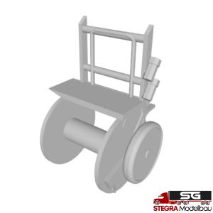 3D Druck – 1:87 – Feuerwehr Einmannhaspel Schlauch ähnlich Rosenbauer