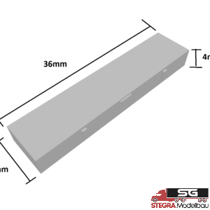 3D Druck – 1:87 – Feuerwehr Dachbox passend AT 3 ähnlich TLF/HLF BF Wien