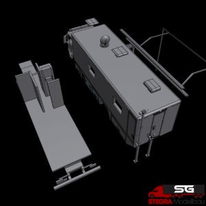 1:87 – 3D Druck – Bausatz ähnlich ELW 2 Feuerwehr Pforzheim auf MAN TGM