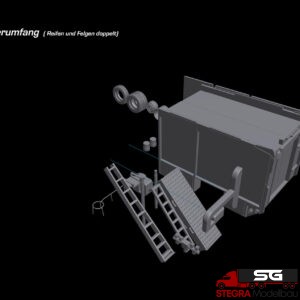 1:87 – 3D Druck – Bausatz, Aufbau MLF ähnlich Ziegler Alpas Radstand 3600