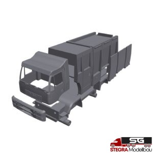 1:87 – 3D Druck – Feuerwehr Fahrzeugaufbau Lohr Magirus RLF/TLF mit MAN/Steyr Fahrerhaus