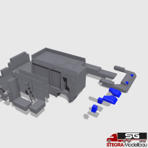 1:87 – 3D Druck – Feuerwehr Fahrzeugaufbau SRF BF Linz – Schweres Rüstfahrzeug