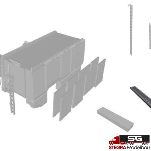 1:87 – 3D Druck – Bausatz Feuerwehraufbau BF Wien HLF – ähnlich Rosenbauer AT 3 Radstand 3650mm