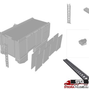 1:87 – 3D Druck – Bausatz Feuerwehraufbau BF Wien TLF – ähnlich Rosenbauer AT 3 Radstand 3650mm