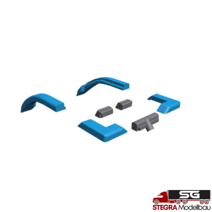 1:87 – 3D Druck – Sondersignalanlage / Blaulicht geteilt MAN TGE/Crafter + MB Sprinter ähnlich Dlouhy