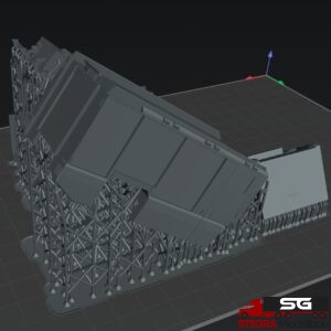 1:87 – 3D Druck – Bausatz Feuerwehraufbau ähnlich Rosenbauer AT 3 Radstand 4300mm