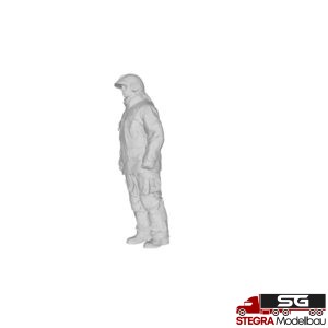 1:87 – 3D Druck – Figur Feuerwehrmann in Persönlicher Schutzbekleidung mit Helm