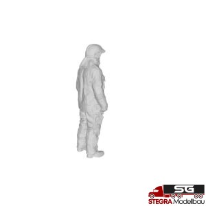 1:87 – 3D Druck – Figur Feuerwehrmann in Persönlicher Schutzbekleidung mit Helm