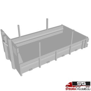 1:87 – 3D Druck – Abrollmulde kurz niedrig passend Herpa