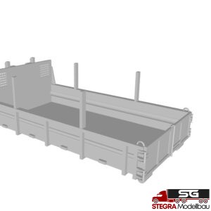 1:87 – 3D Druck – Abrollmulde kurz niedrig passend Herpa