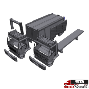 1:87 – 3D Druck – Bausatz Feuerwehraufbau ähnlich Rosenbauer AT 1