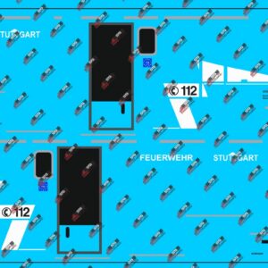 1:87 – 3D Druck – Aufbau – ähnlich Magirus HLF Feuerwehr Stuttgart ( passend für MB Axor )