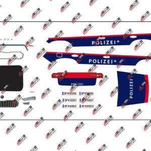 1:87 – 3D Druck – Bausatz ähnlich Skoda Kodiaq 2024 – Polizei Österreich