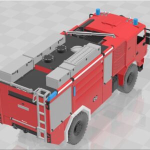 1:87 – 3D Druck – Bausatz ähnlich Tatra Force T815-7 4×4 Waldbrand Rosenbauer