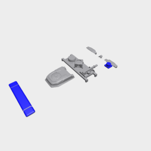 3D Druck – 1:87 – Dachbeladung Zurüstsatz Erkunder Zivilschutz Sprinter