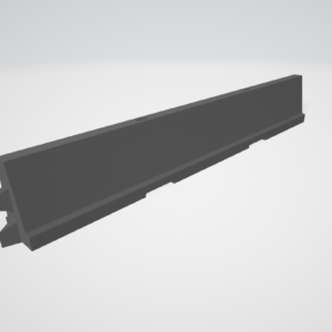 1:87 – 3D Druck – Fahrbahnteiler / Beton Leitwand / Beton Absperrung