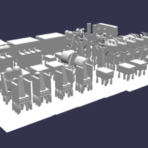 1:87 – 3D Druck – Bausatz Innenausstattung für Schlingmann TLF 3000 Varus Unimog