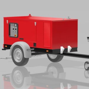 1:87 – 3D Druck – Bausatz Anhänger Notstrom / Generator