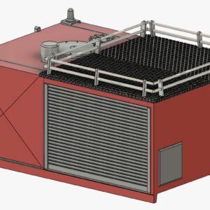 1:87 – 3D Druck Bausatz – Wechselaufbau Löschwassertank/Waldbrand passend Unimog ähnlich Ziegler