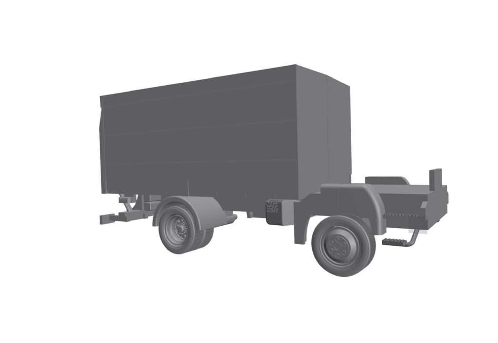 1:87 - 3D Druck - ähnlich Gerätewagen Logistik MAN TGM Feuerwehr Frankfurt